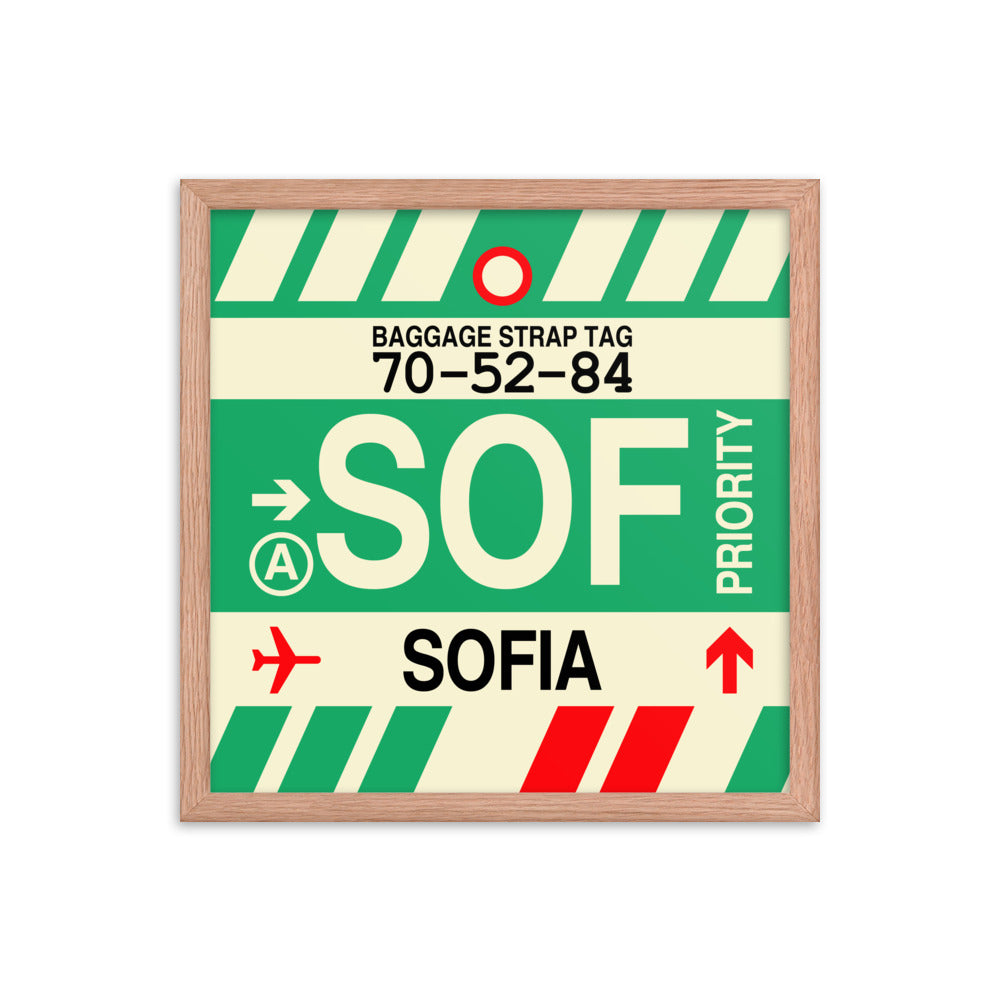 Travel-Themed Framed Print • SOF Sofia Souvenir • YHM Designs - Image 09