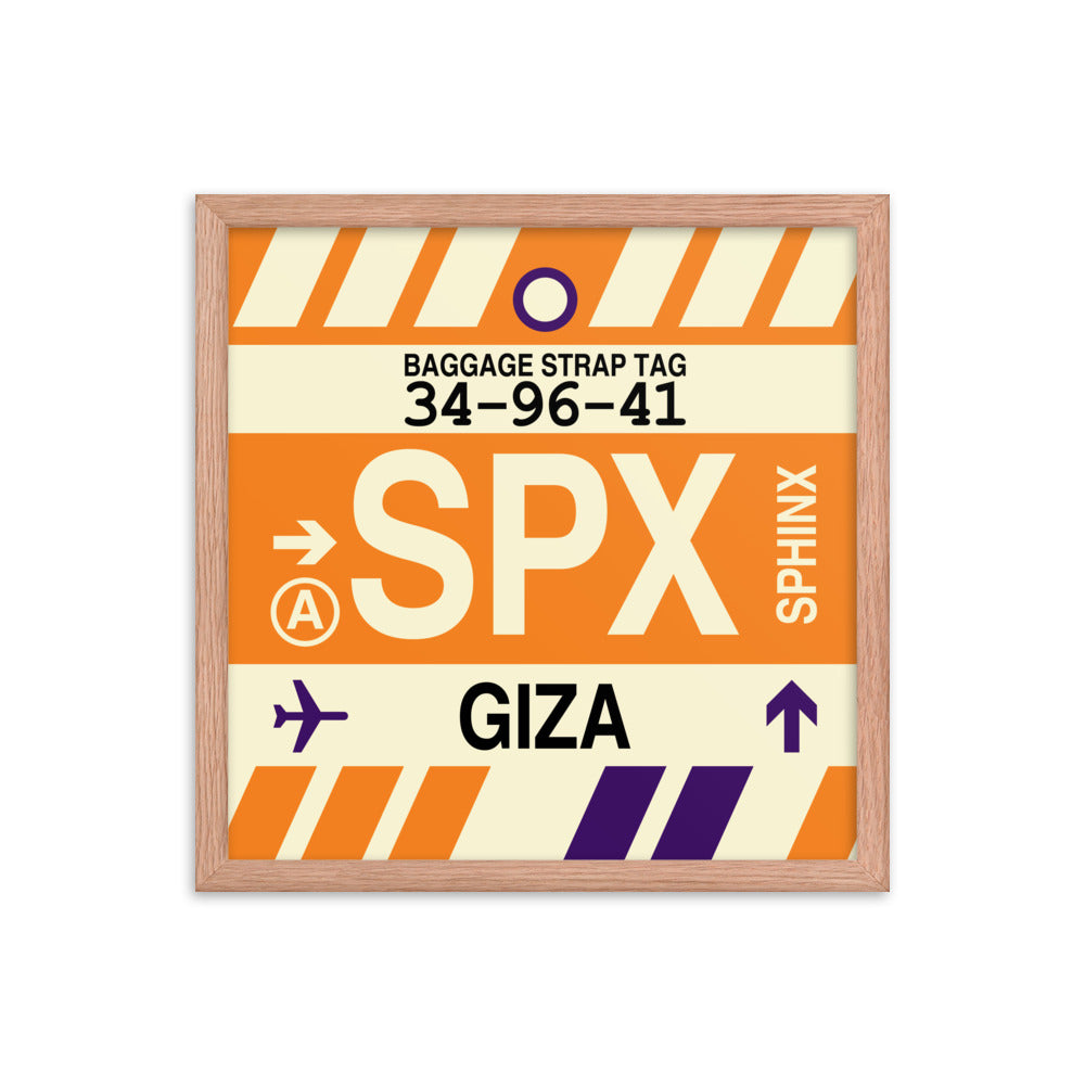Travel-Themed Framed Print • SPX Giza • YHM Designs - Image 09