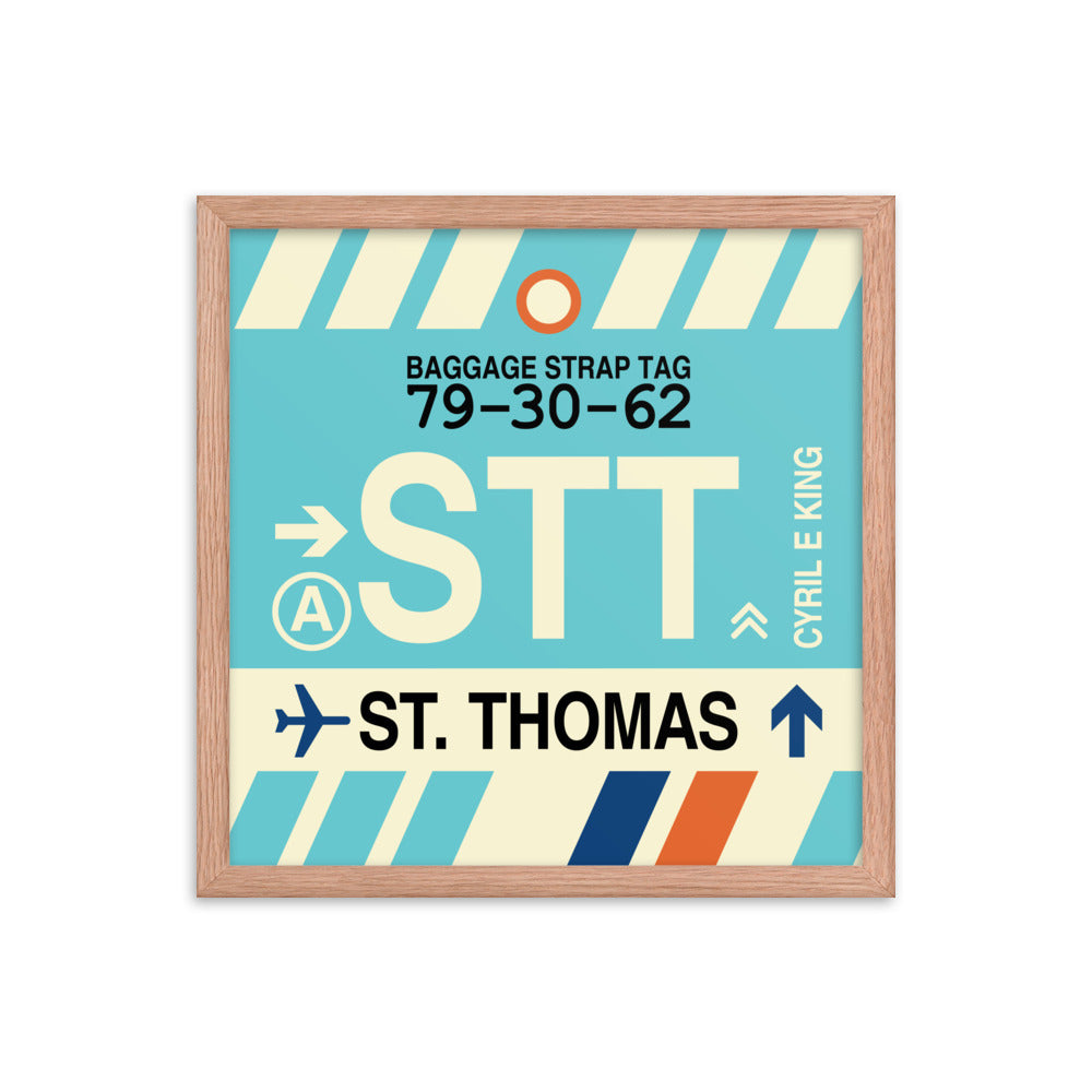 Travel-Themed Framed Print • STT St. Thomas • YHM Designs - Image 09