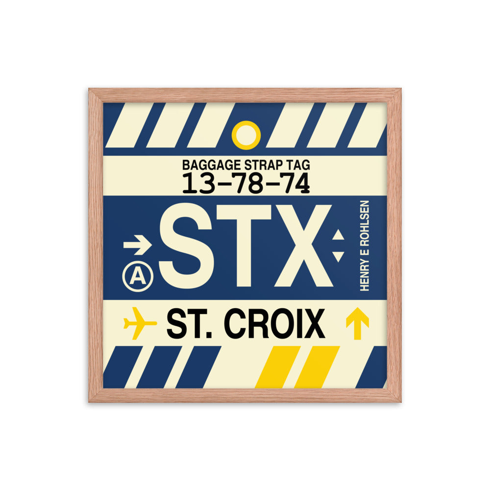 Travel-Themed Framed Print • STX St. Croix • YHM Designs - Image 09
