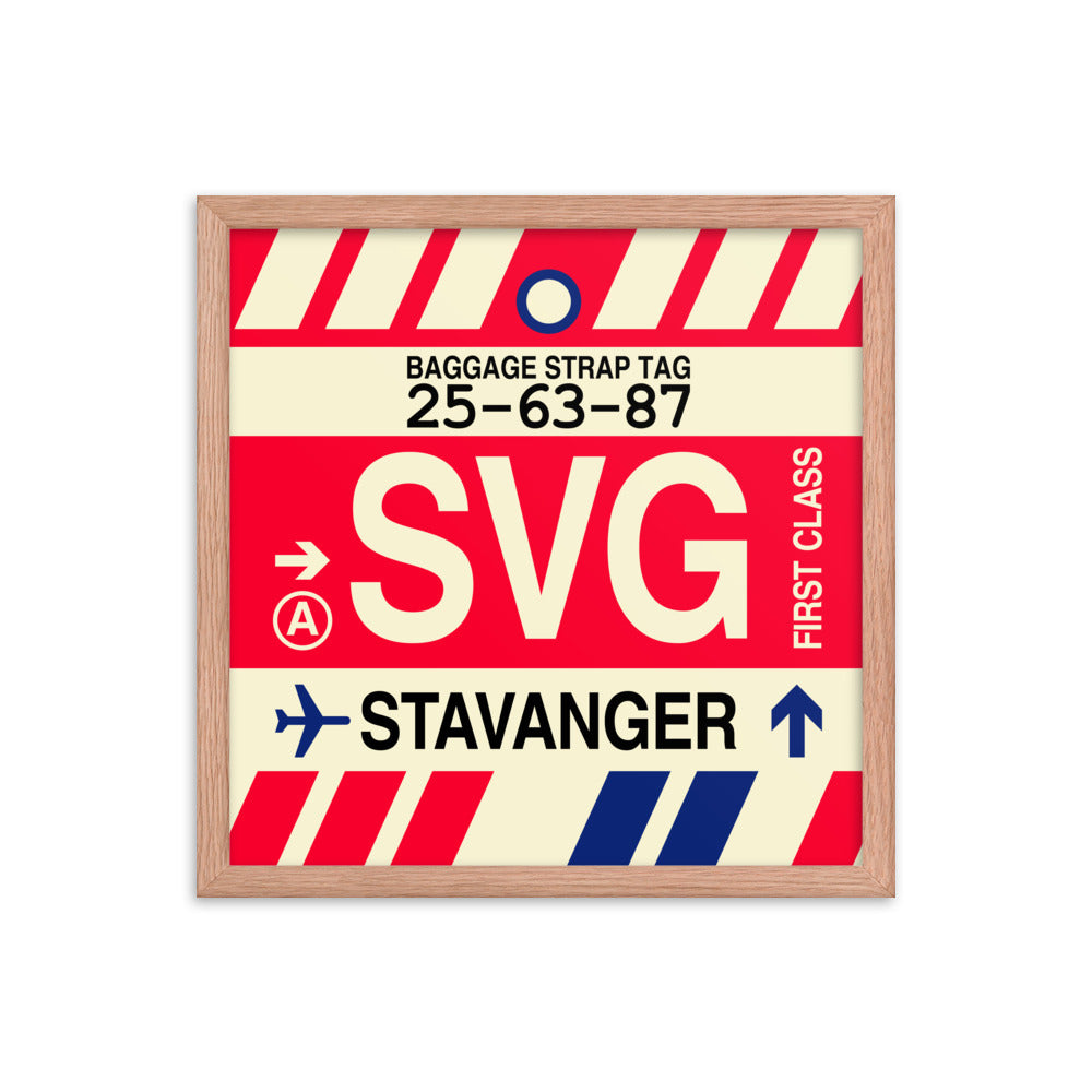 Travel-Themed Framed Print • SVG Stavanger Souvenir • YHM Designs - Image 09