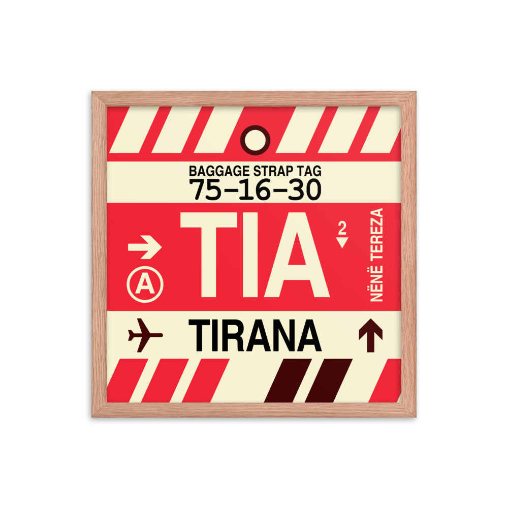 Travel-Themed Framed Print • TIA Tirana Souvenir • YHM Designs - Image 09