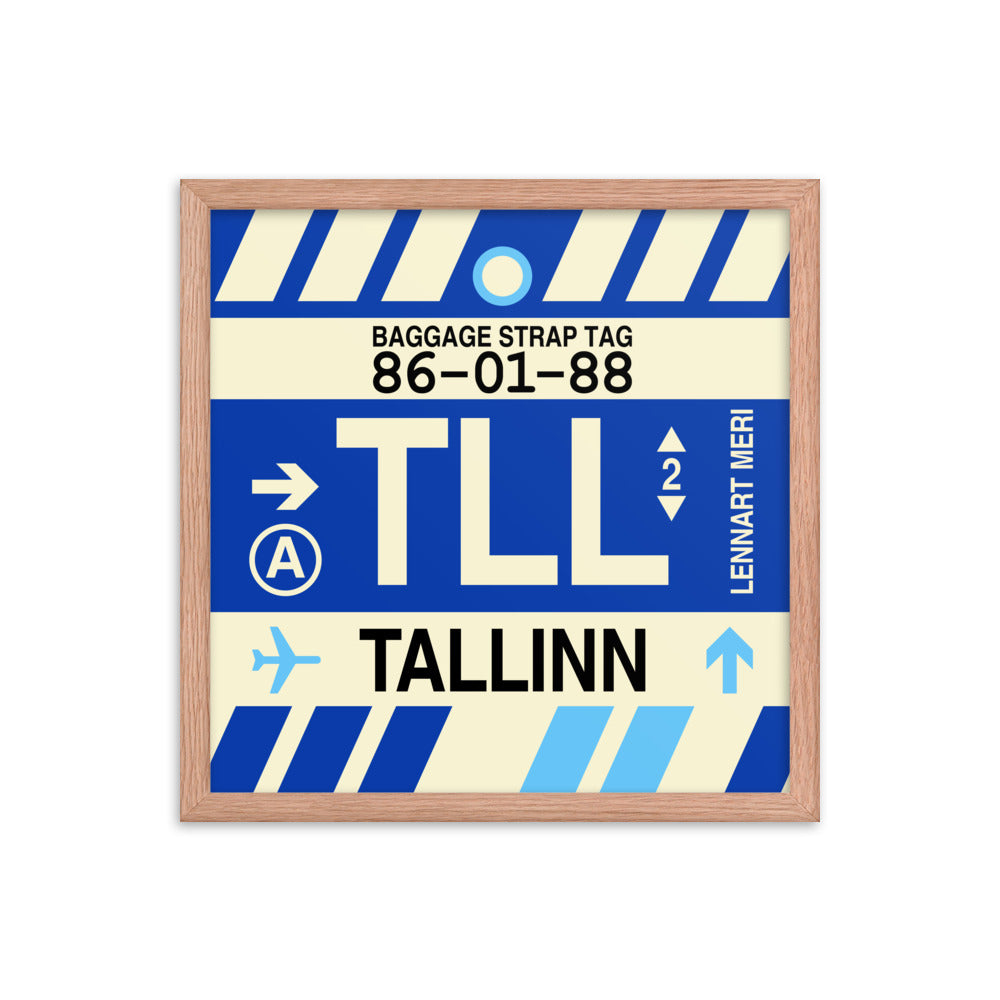 Travel-Themed Framed Print • TLL Tallinn Souvenir • YHM Designs - Image 09