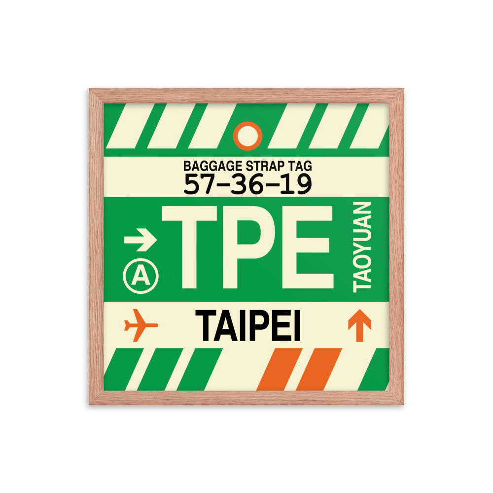 Travel-Themed Framed Print • TPE Taipei Souvenir • YHM Designs - Image 09