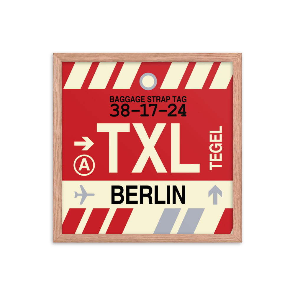 Travel-Themed Framed Print • TXL Berlin Souvenir • YHM Designs - Image 09