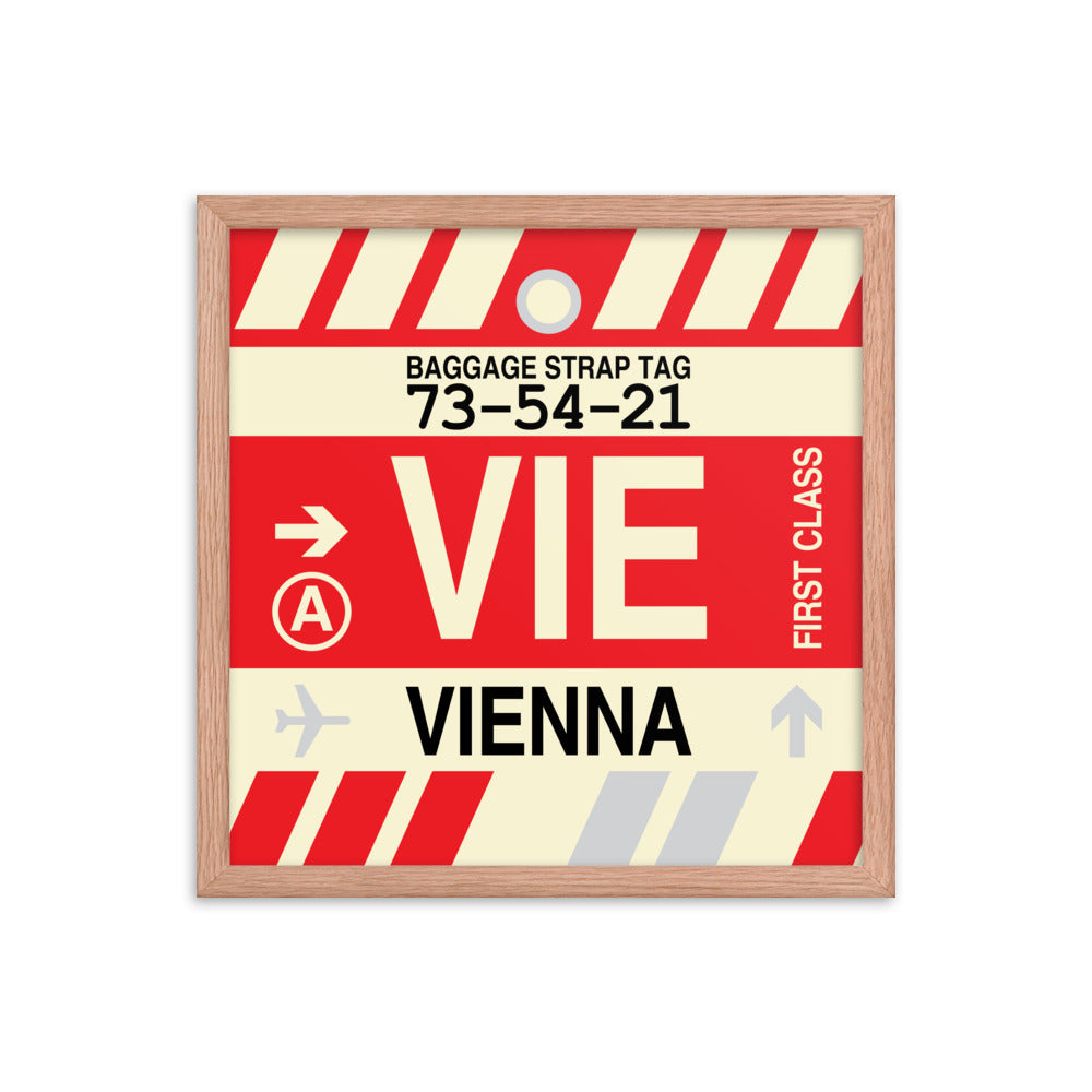 Travel-Themed Framed Print • VIE Vienna • YHM Designs - Image 09