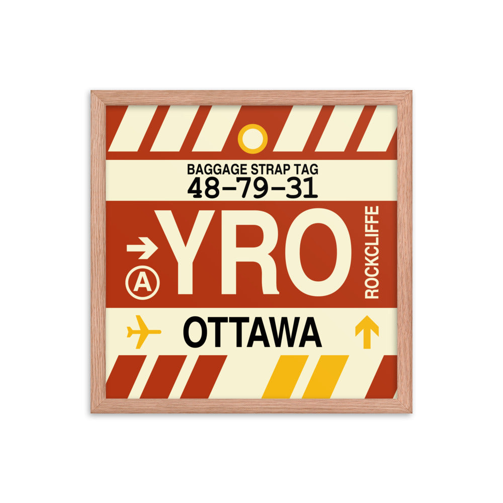 Travel-Themed Framed Print • YRO Ottawa • YHM Designs - Image 09
