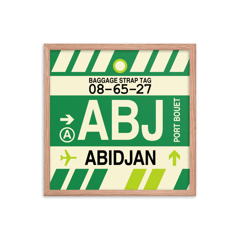 Travel-Themed Framed Print • ABJ Abidjan • YHM Designs - Image 10