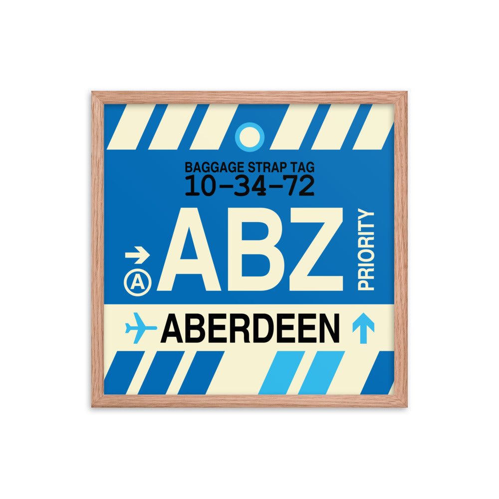 Travel-Themed Framed Print • ABZ Aberdeen • YHM Designs - Image 10