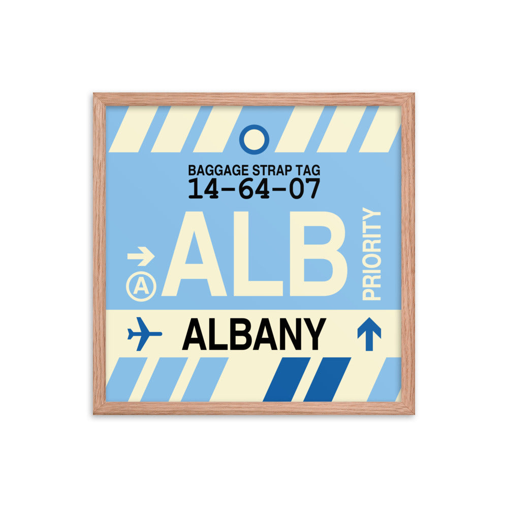 Travel-Themed Framed Print • ALB Albany • YHM Designs - Image 10