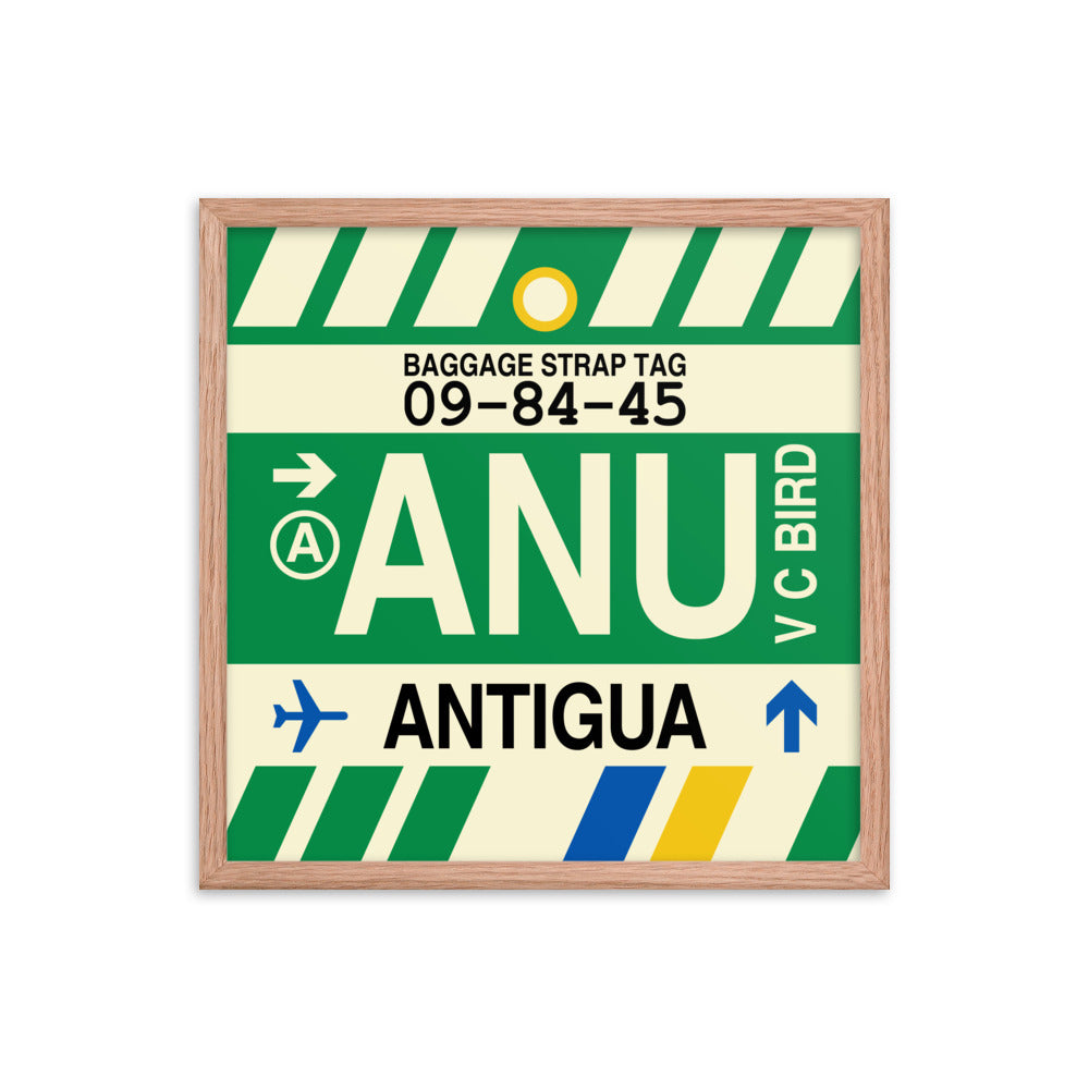 Travel-Themed Framed Print • ANU Antigua Souvenir • YHM Designs - Image 10