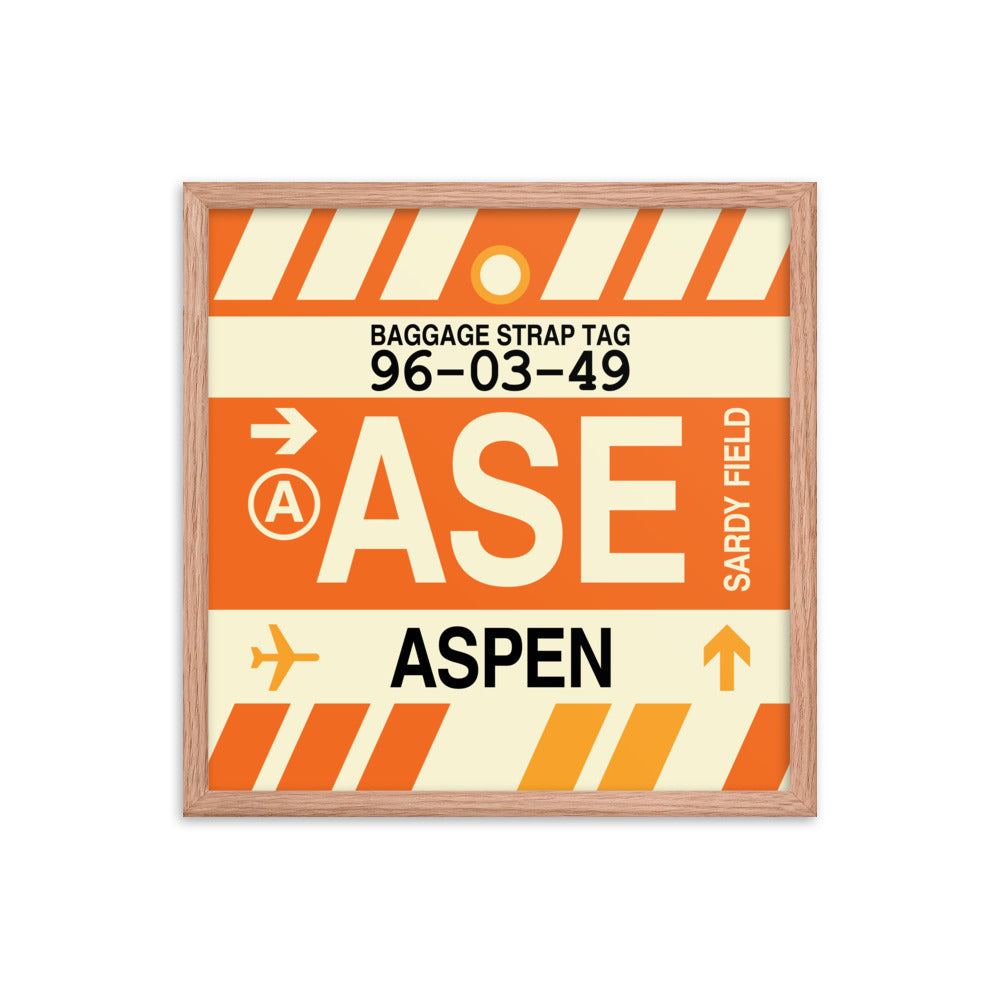 Travel-Themed Framed Print • ASE Aspen Souvenir • YHM Designs - Image 10