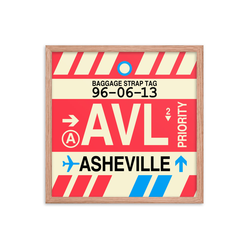 Travel-Themed Framed Print • AVL Asheville • YHM Designs - Image 10