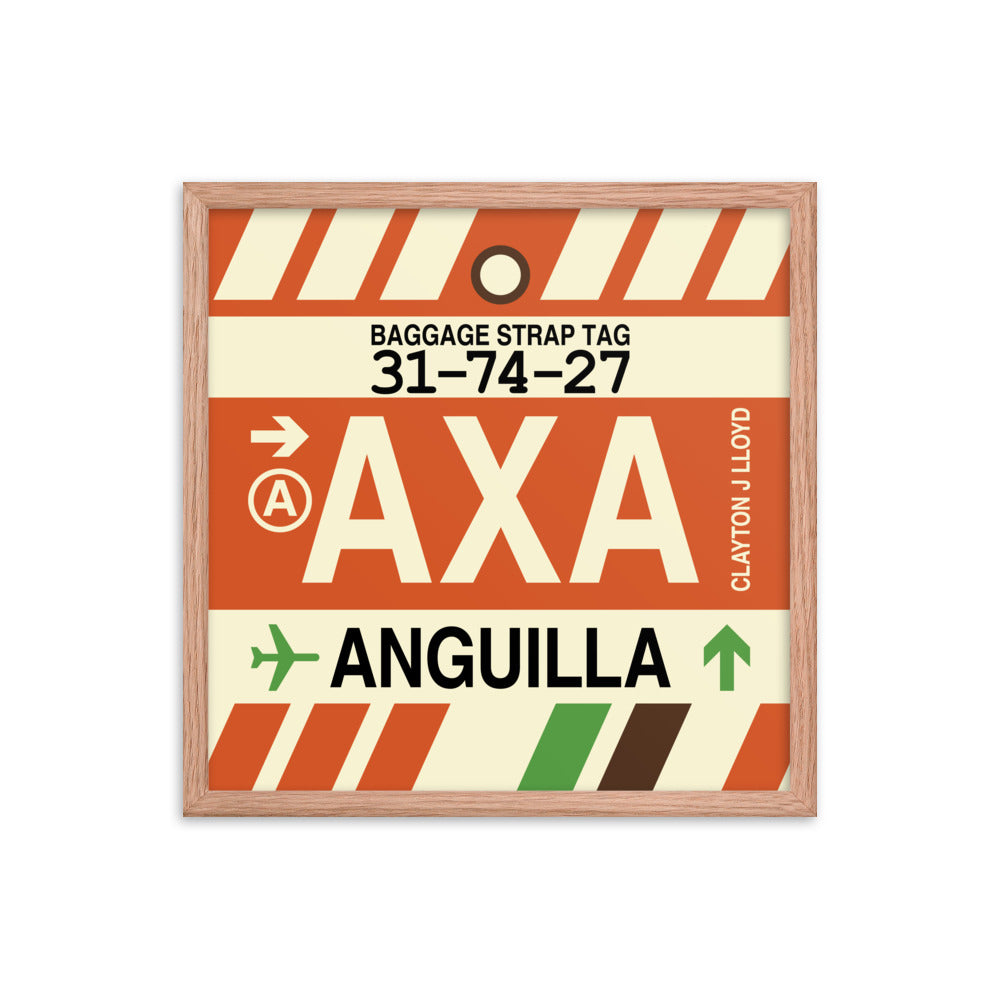 Travel-Themed Framed Print • AXA Anguilla Souvenir • YHM Designs - Image 10
