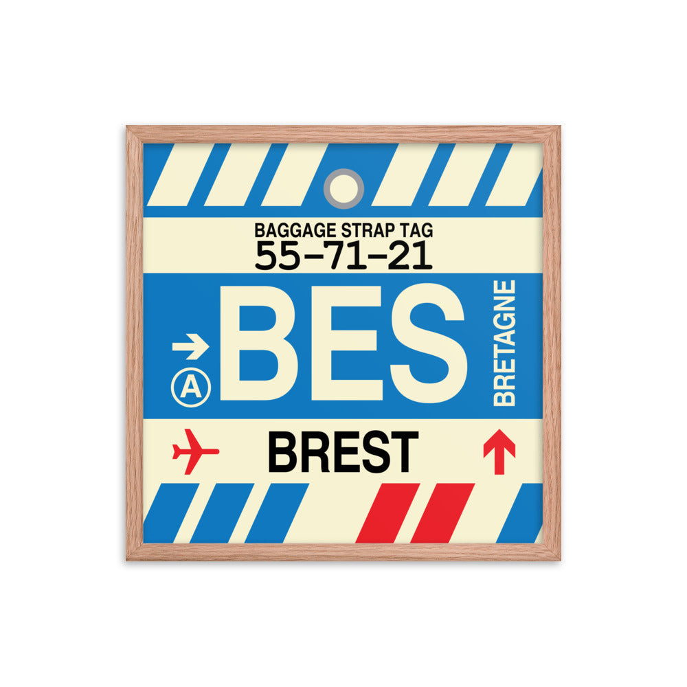 Travel-Themed Framed Print • BES Brest • YHM Designs - Image 10