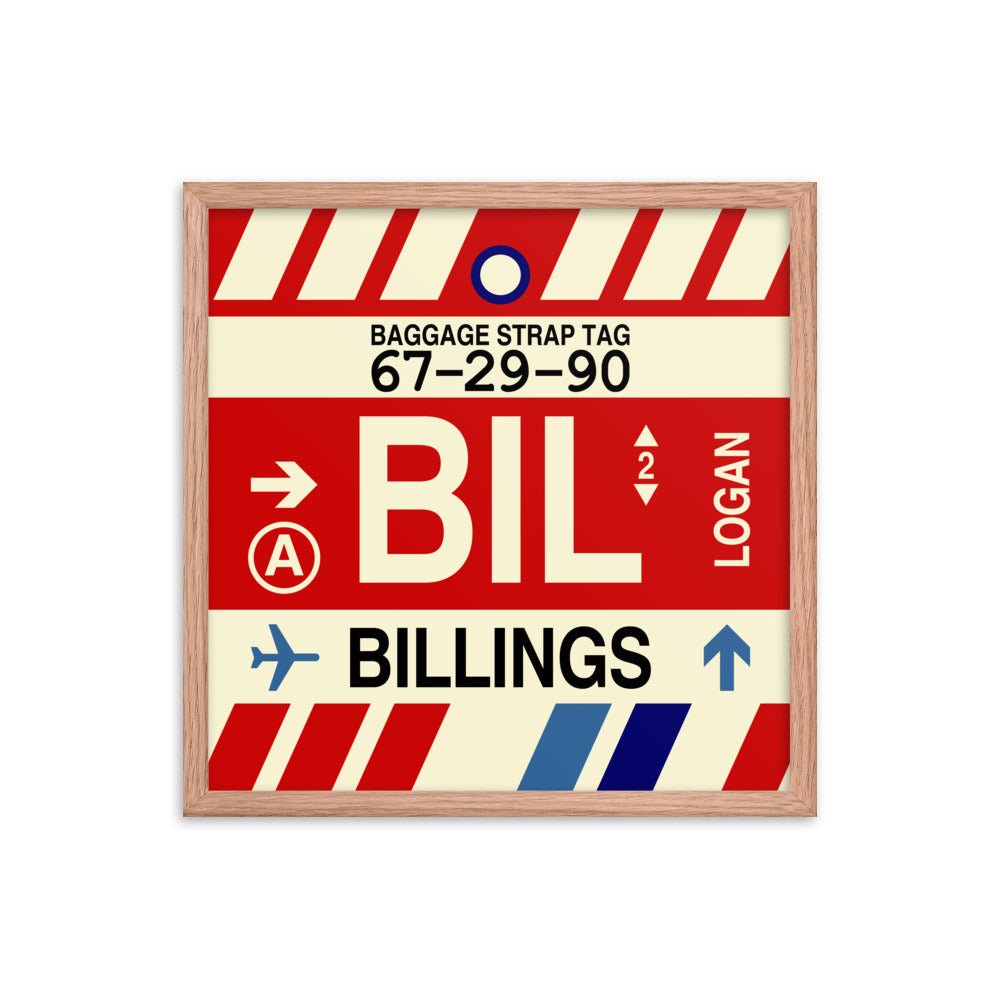 Travel-Themed Framed Print • BIL Billings Souvenir • YHM Designs - Image 10