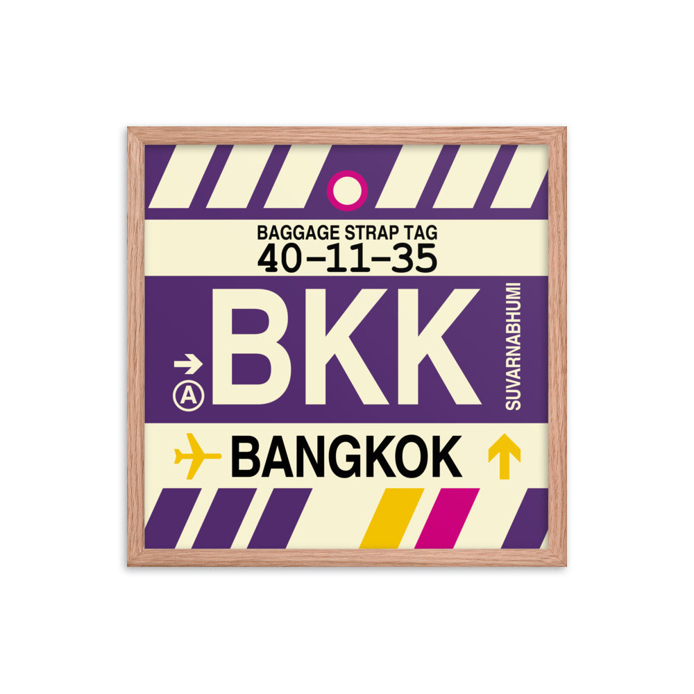 Travel-Themed Framed Print • BKK Bangkok Souvenir • YHM Designs - Image 10