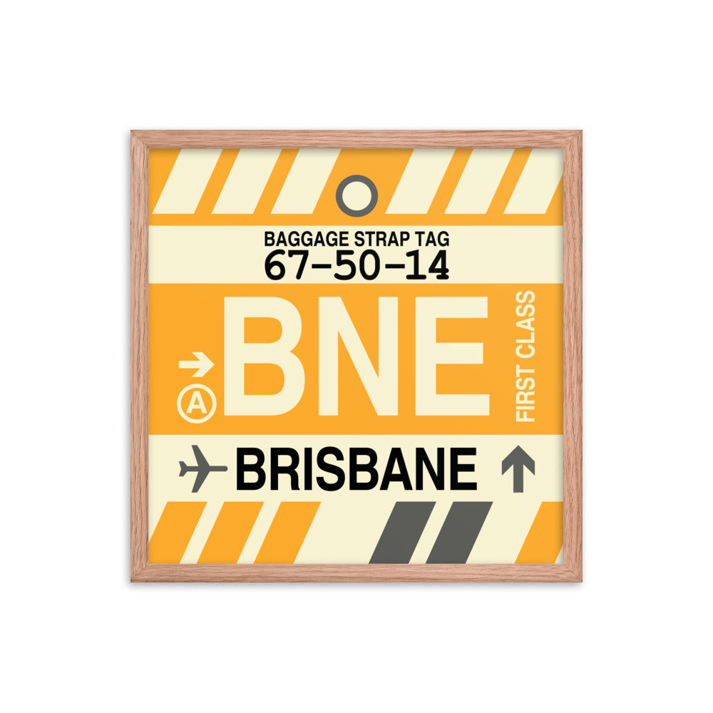 Travel-Themed Framed Print • BNE Brisbane Souvenir • YHM Designs - Image 10