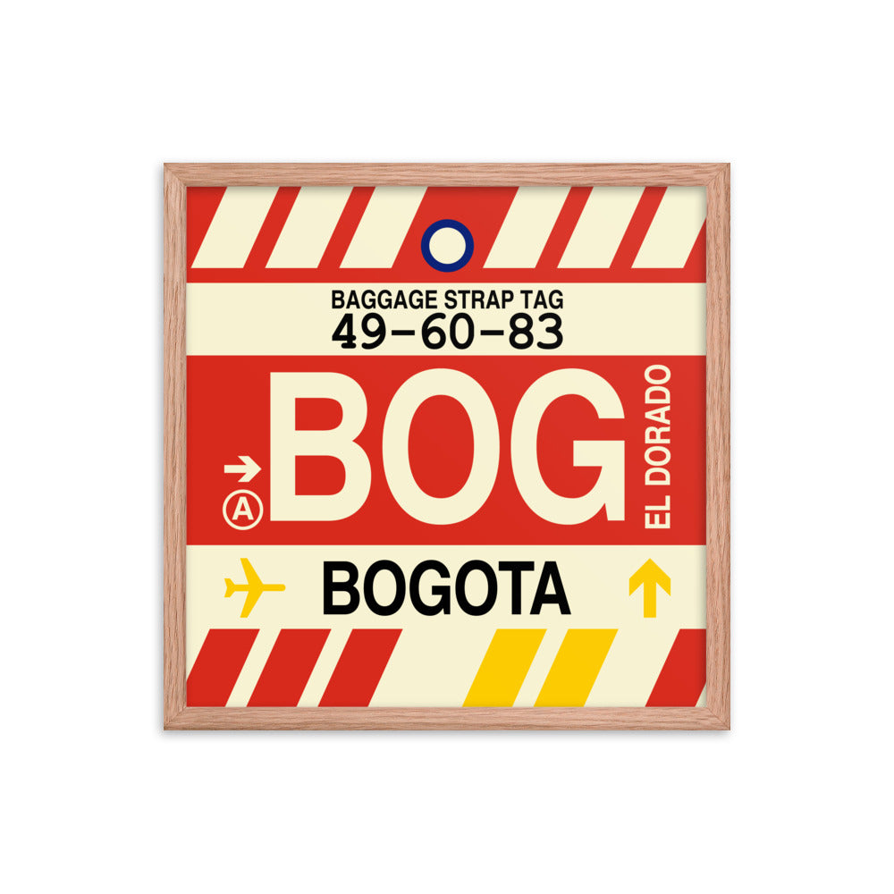Travel-Themed Framed Print • BOG Bogota Souvenir • YHM Designs - Image 10