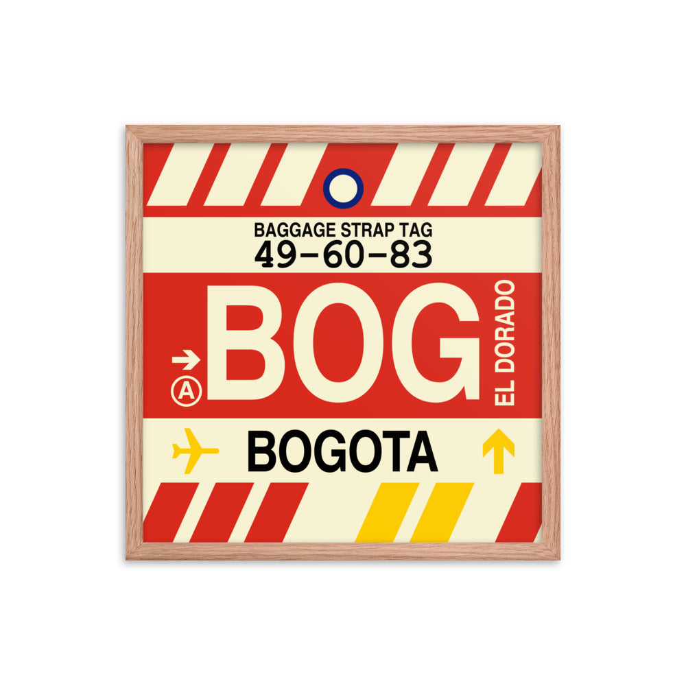 Travel-Themed Framed Print • BOG Bogota • YHM Designs - Image 10