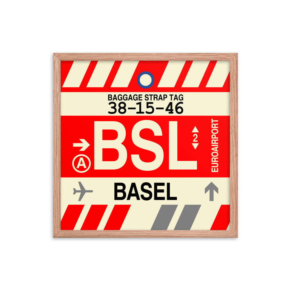 Travel-Themed Framed Print • BSL Basel Souvenir • YHM Designs - Image 10