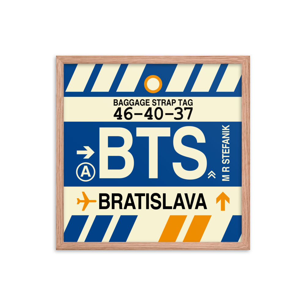 Travel-Themed Framed Print • BTS Bratislava Souvenir • YHM Designs - Image 10