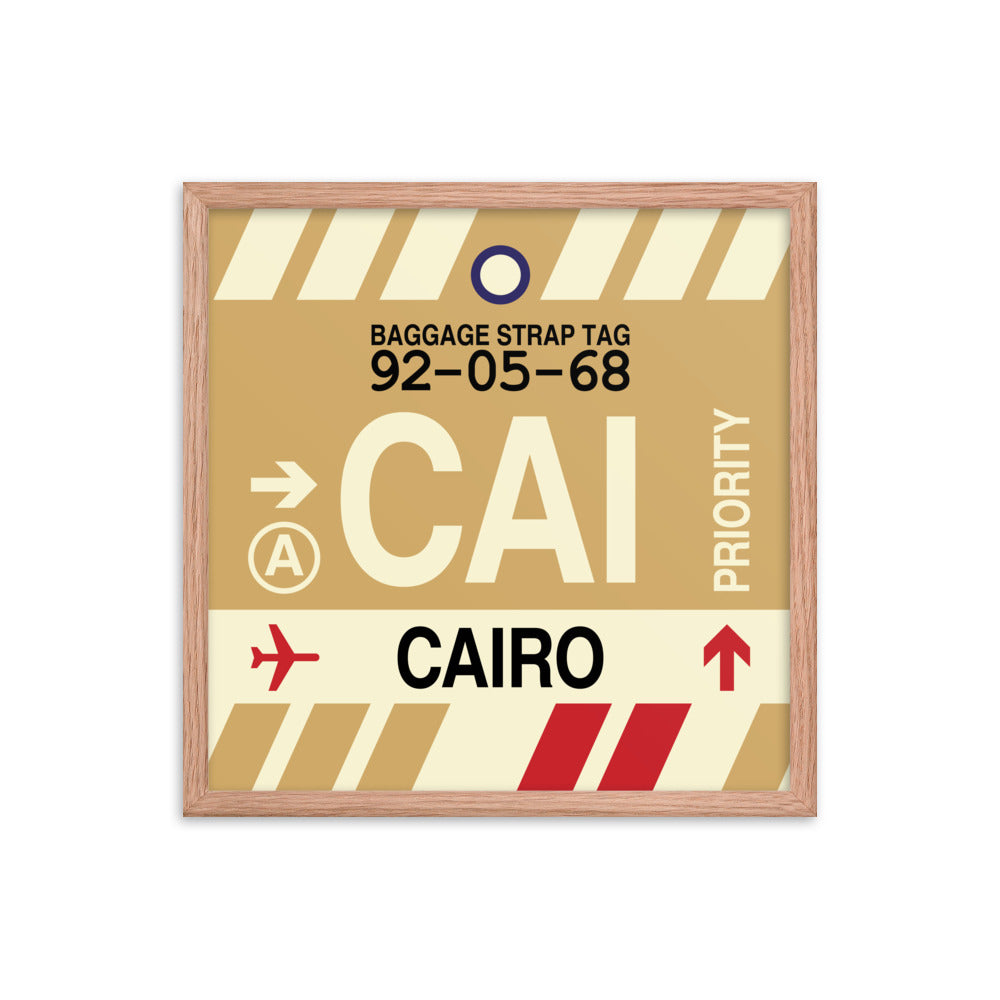 Travel-Themed Framed Print • CAI Cairo • YHM Designs - Image 10
