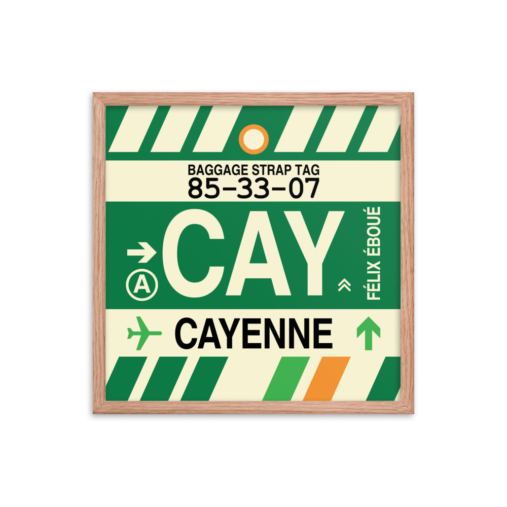 Travel-Themed Framed Print • CAY Cayenne Souvenir • YHM Designs - Image 10