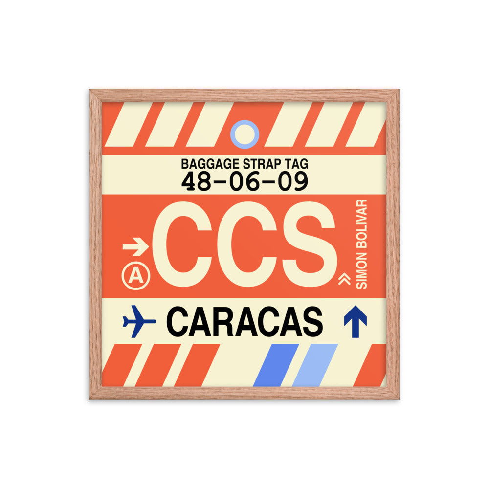 Travel-Themed Framed Print • CCS Caracas • YHM Designs - Image 10