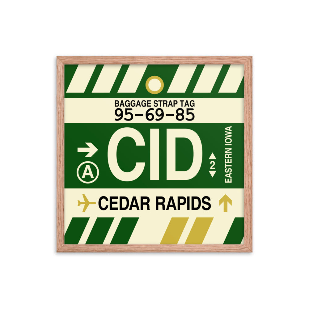 Travel-Themed Framed Print • CID Cedar Rapids Souvenir • YHM Designs - Image 10