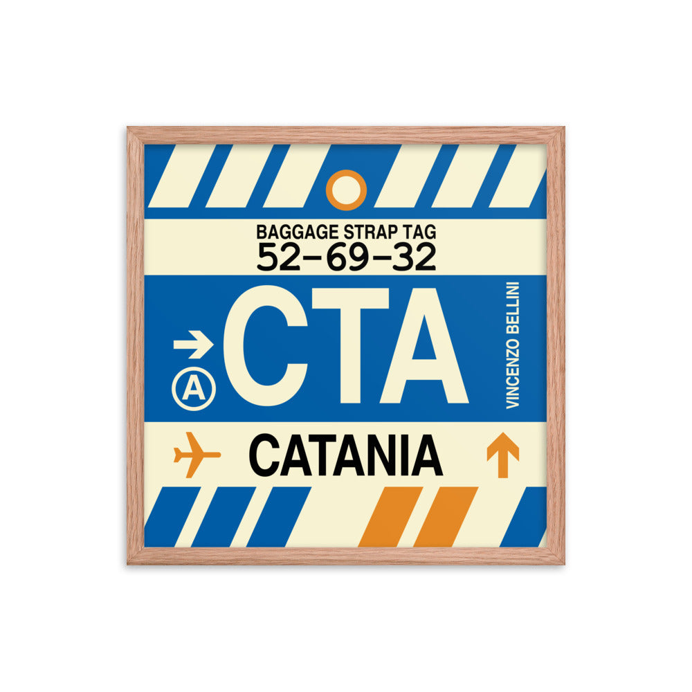 Travel-Themed Framed Print • CTA Catania Souvenir • YHM Designs - Image 10