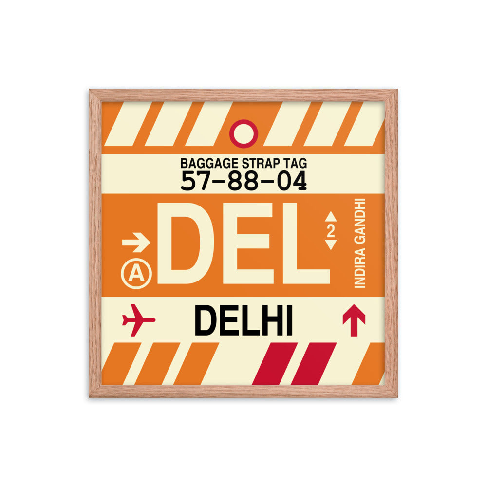 Travel-Themed Framed Print • DEL Delhi Souvenir • YHM Designs - Image 10