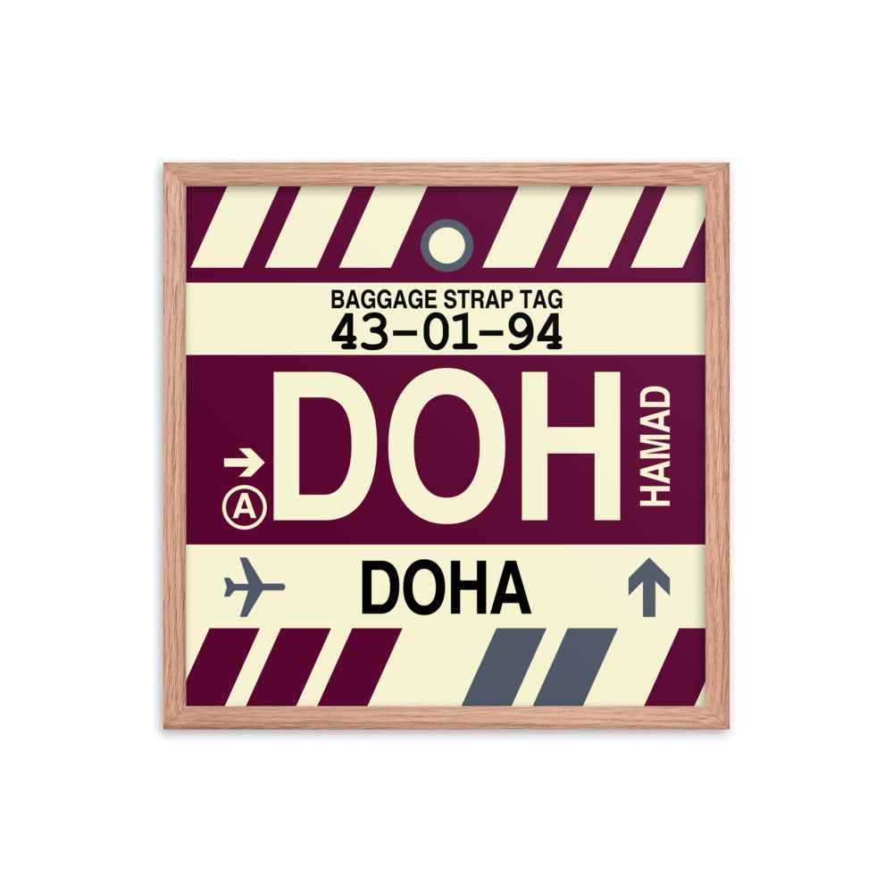 Travel-Themed Framed Print • DOH Doha • YHM Designs - Image 10
