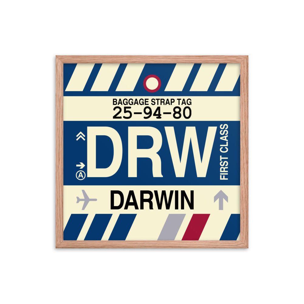 Travel-Themed Framed Print • DRW Darwin • YHM Designs - Image 10