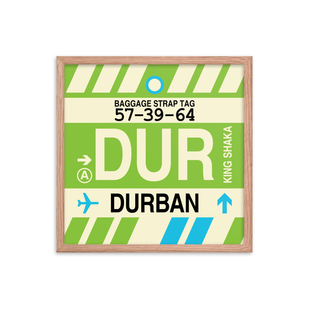 Travel-Themed Framed Print • DUR Durban • YHM Designs - Image 10