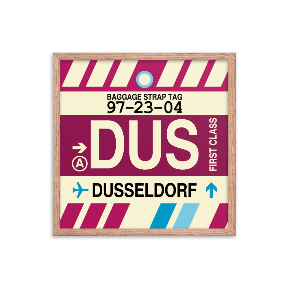 Travel-Themed Framed Print • DUS Dusseldorf Souvenir • YHM Designs - Image 10