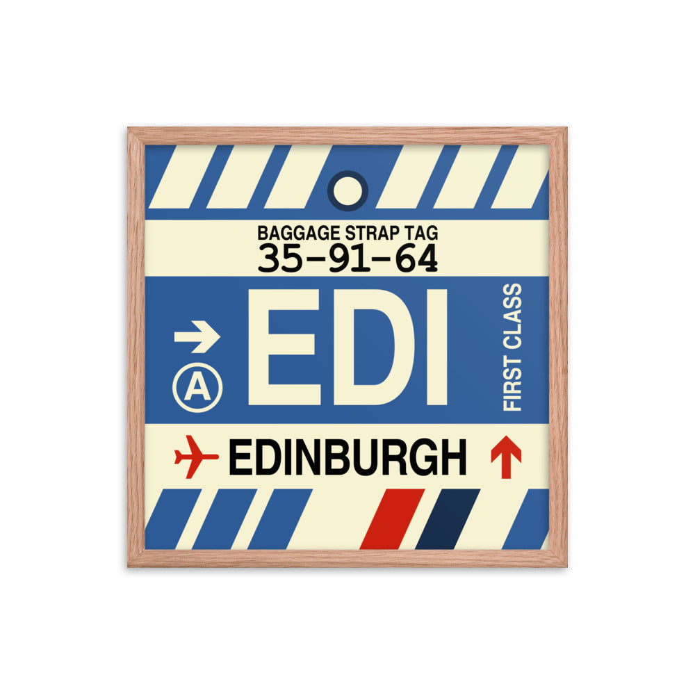 Travel-Themed Framed Print • EDI Edinburgh Souvenir • YHM Designs - Image 10