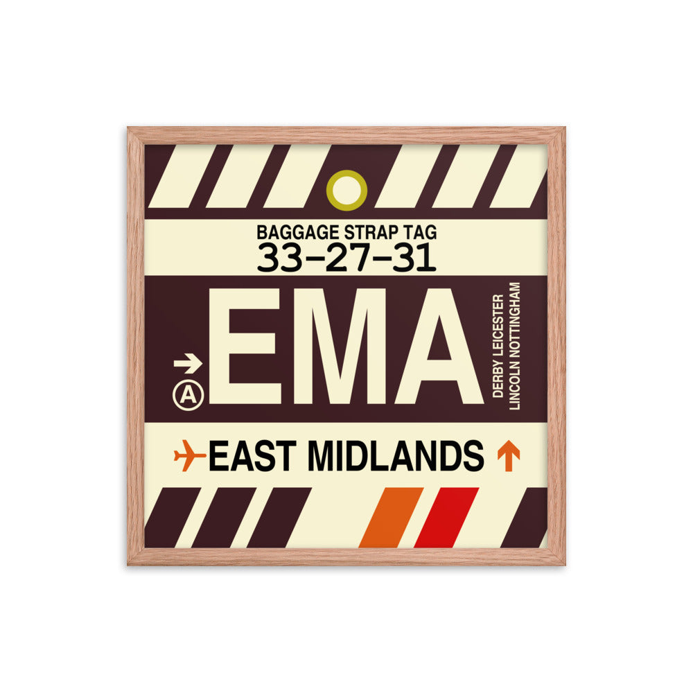 Travel-Themed Framed Print • EMA East Midlands Souvenir • YHM Designs - Image 10