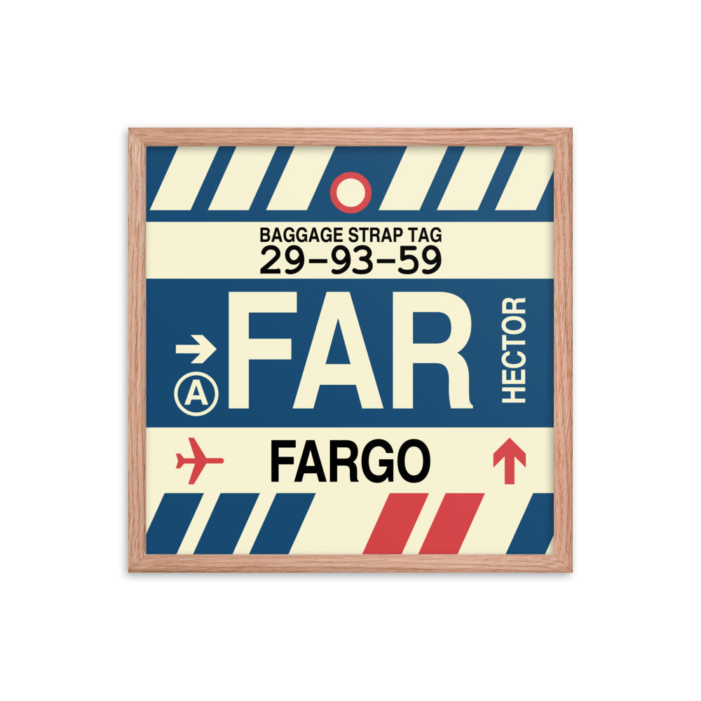 Travel-Themed Framed Print • FAR Fargo Souvenir • YHM Designs - Image 10