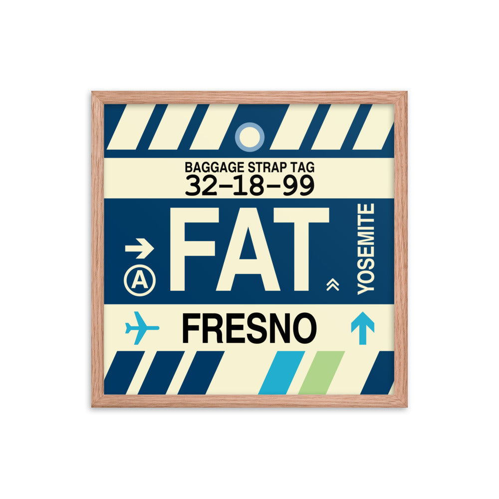 Travel-Themed Framed Print • FAT Fresno Souvenir • YHM Designs - Image 10