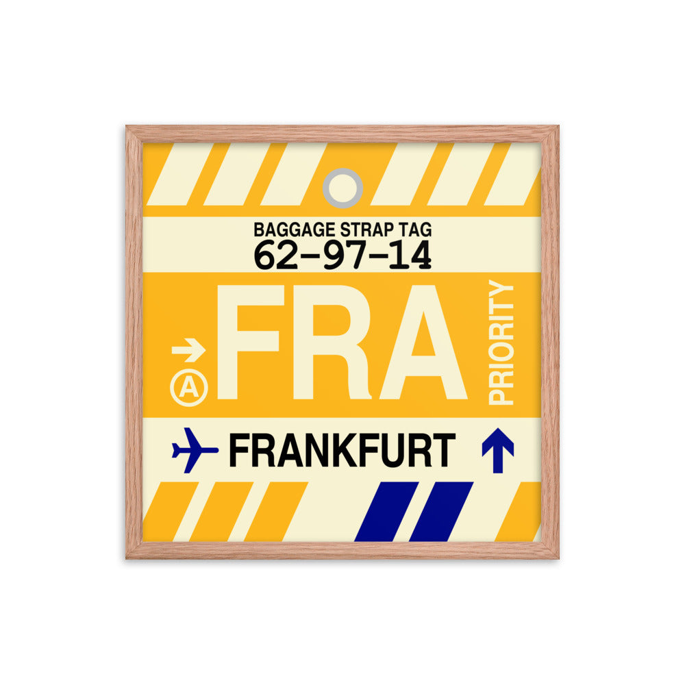 Travel-Themed Framed Print • FRA Frankfurt Souvenir • YHM Designs - Image 10