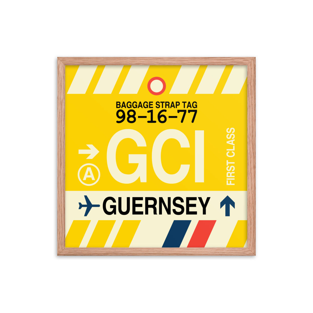 Travel-Themed Framed Print • GCI Guernsey Souvenir • YHM Designs - Image 10