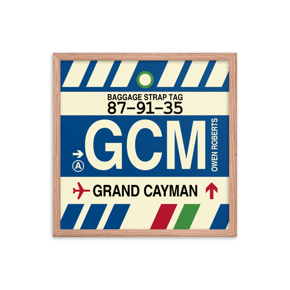 Travel-Themed Framed Print • GCM Grand Cayman Souvenir • YHM Designs - Image 10
