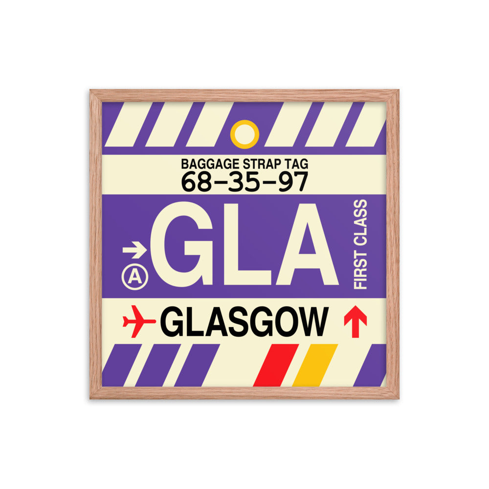 Travel-Themed Framed Print • GLA Glasgow • YHM Designs - Image 10