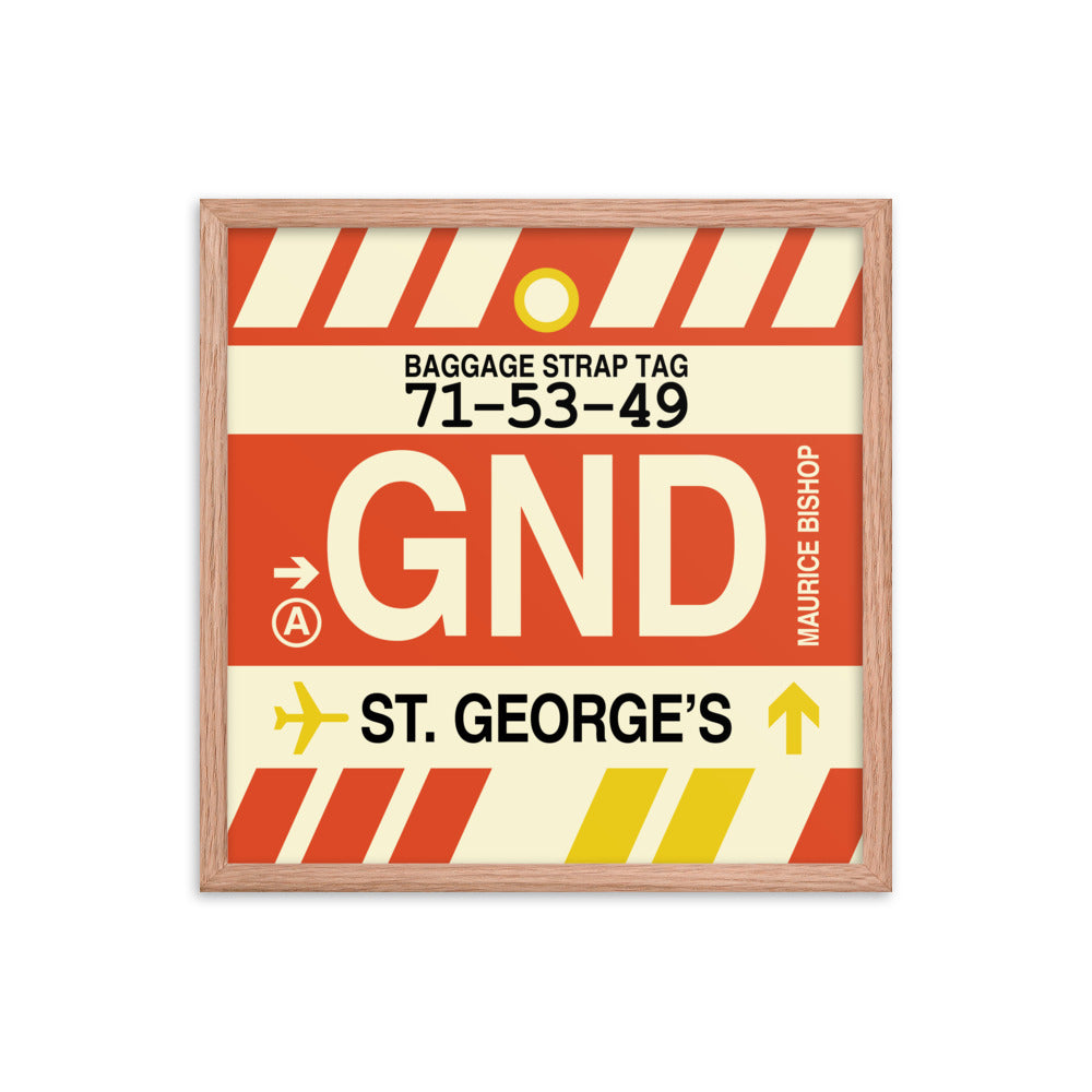 Travel-Themed Framed Print • GND St. George's Souvenir • YHM Designs - Image 10