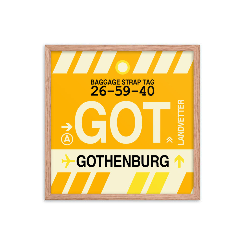 Travel-Themed Framed Print • GOT Gothenburg Souvenir • YHM Designs - Image 10
