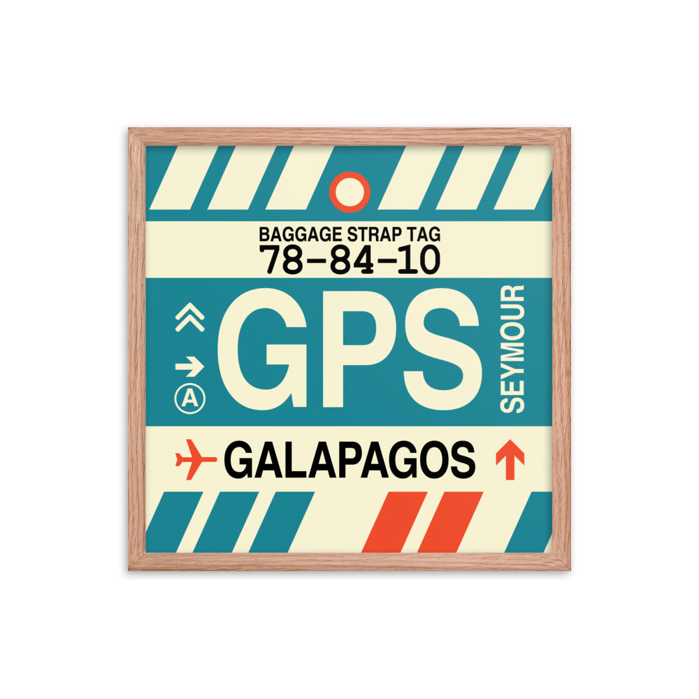 Travel-Themed Framed Print • GPS Galapagos Islands Souvenir • YHM Designs - Image 10