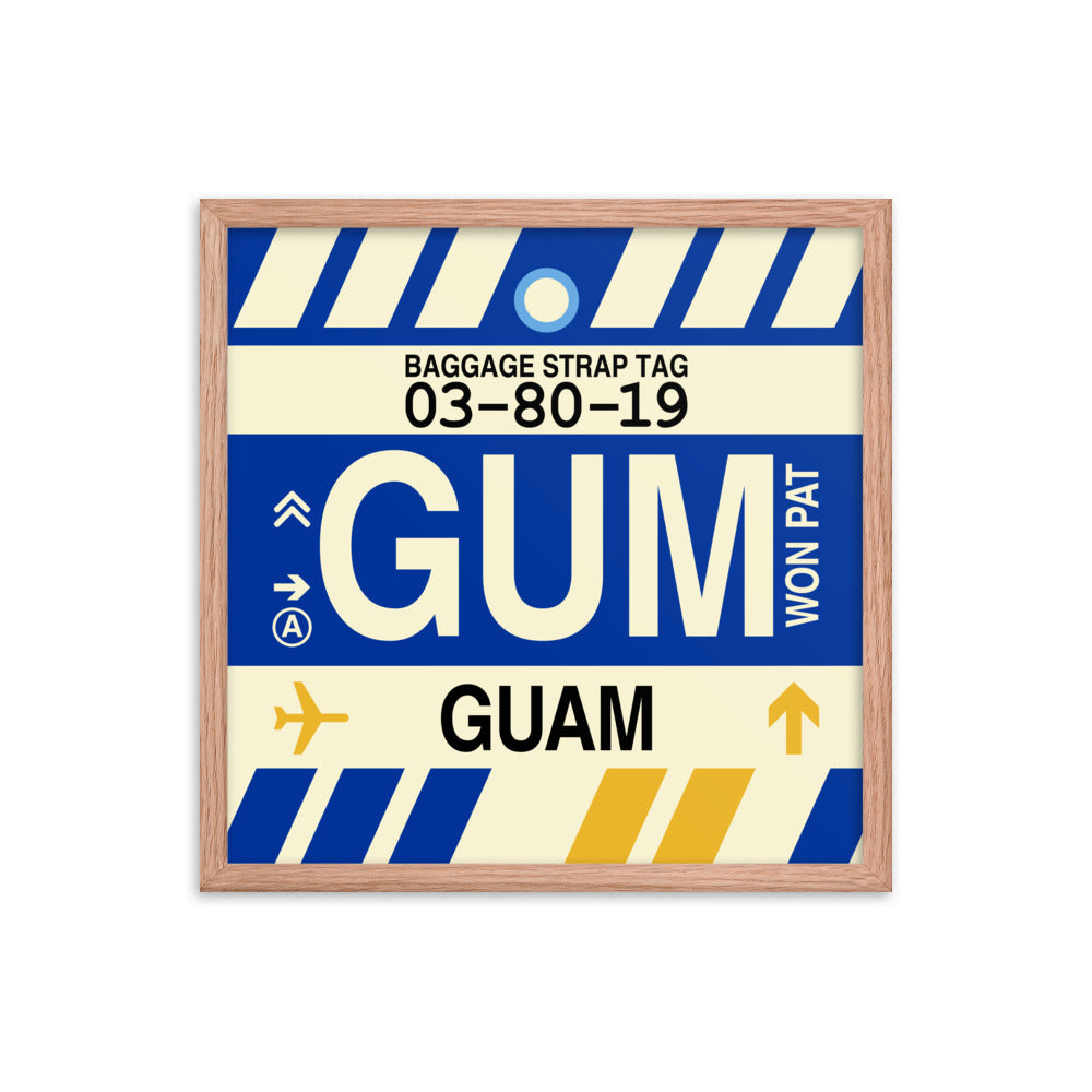 Travel-Themed Framed Print • GUM Hagatna Souvenir • YHM Designs - Image 10