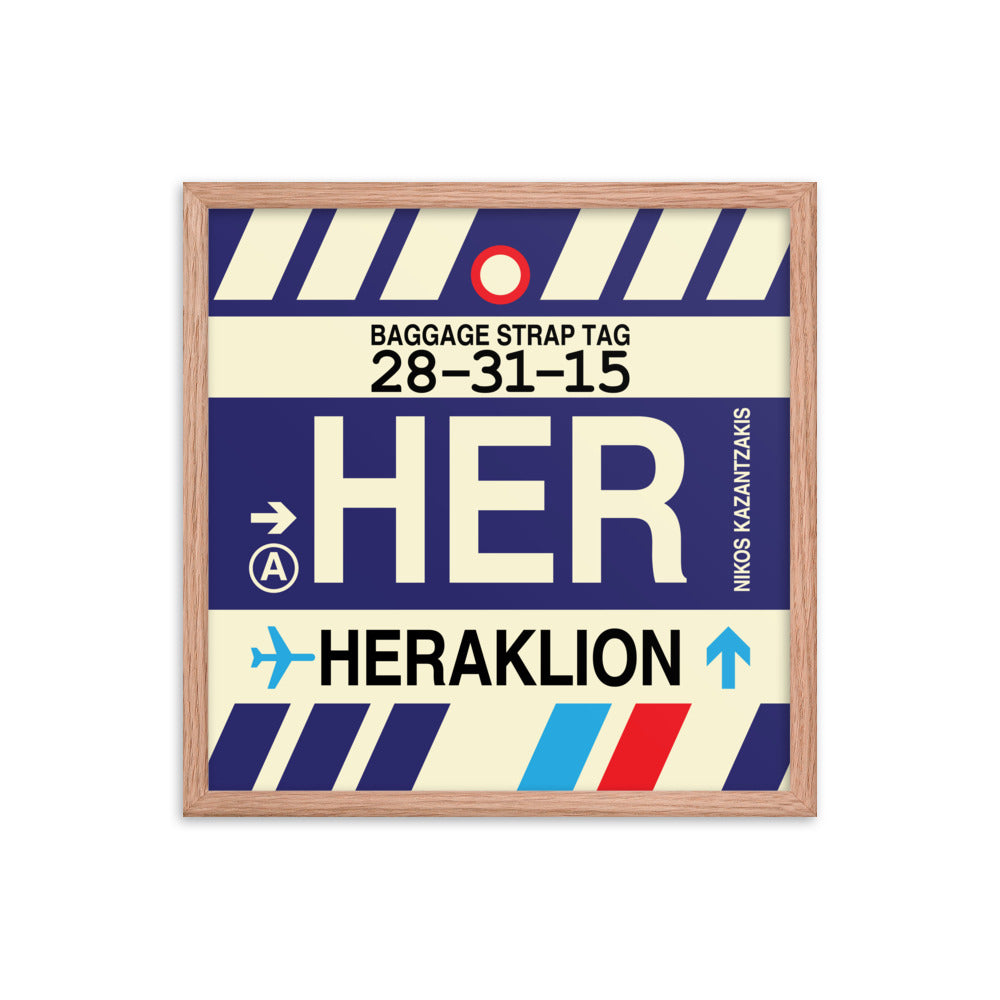 Travel-Themed Framed Print • HER Heraklion Souvenir • YHM Designs - Image 10