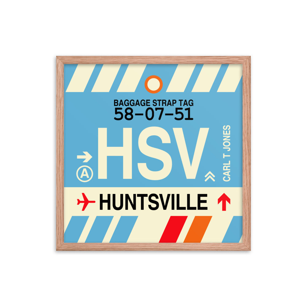 Travel-Themed Framed Print • HSV Huntsville Souvenir • YHM Designs - Image 10